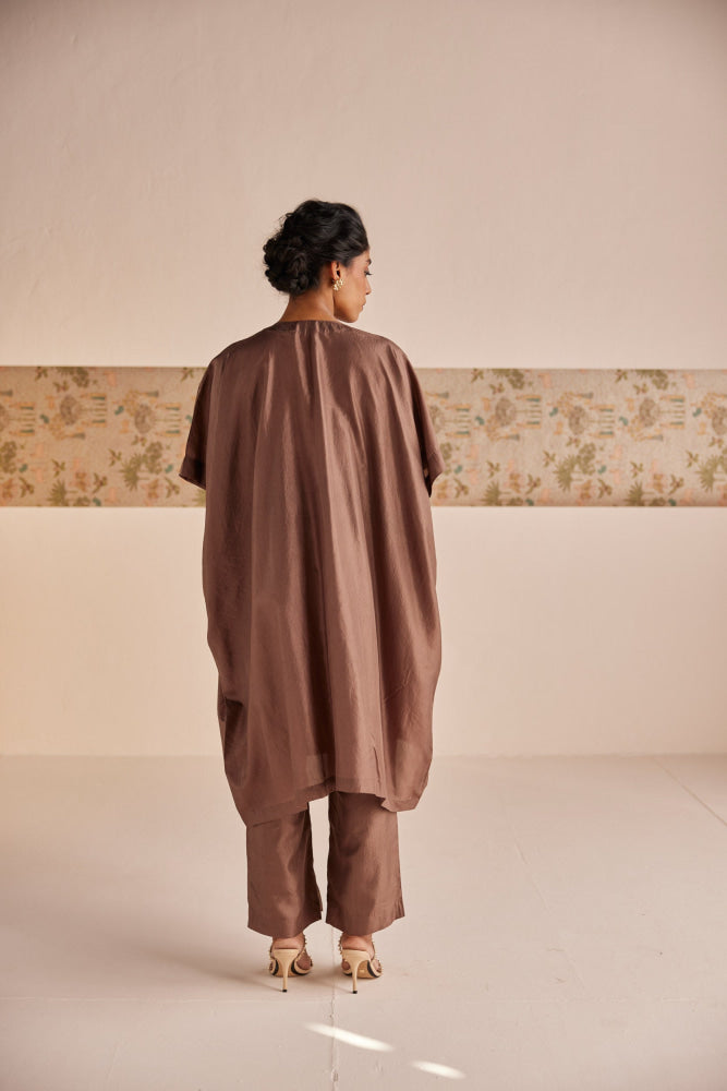 Silk Kaftan Set - Suit