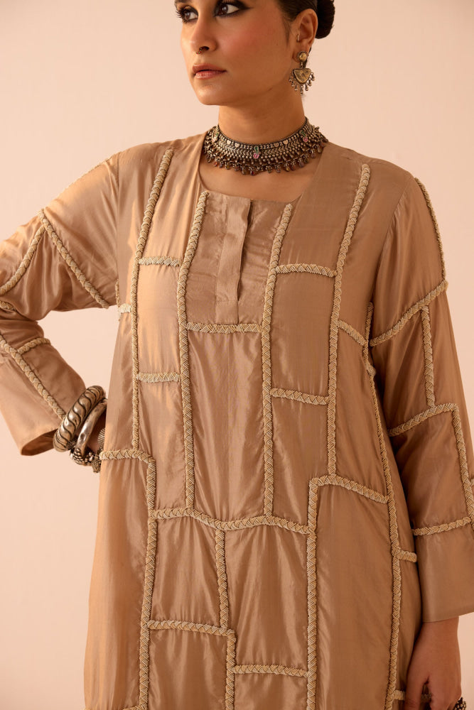 SOFT BEIGE KURTA SET - kurta set