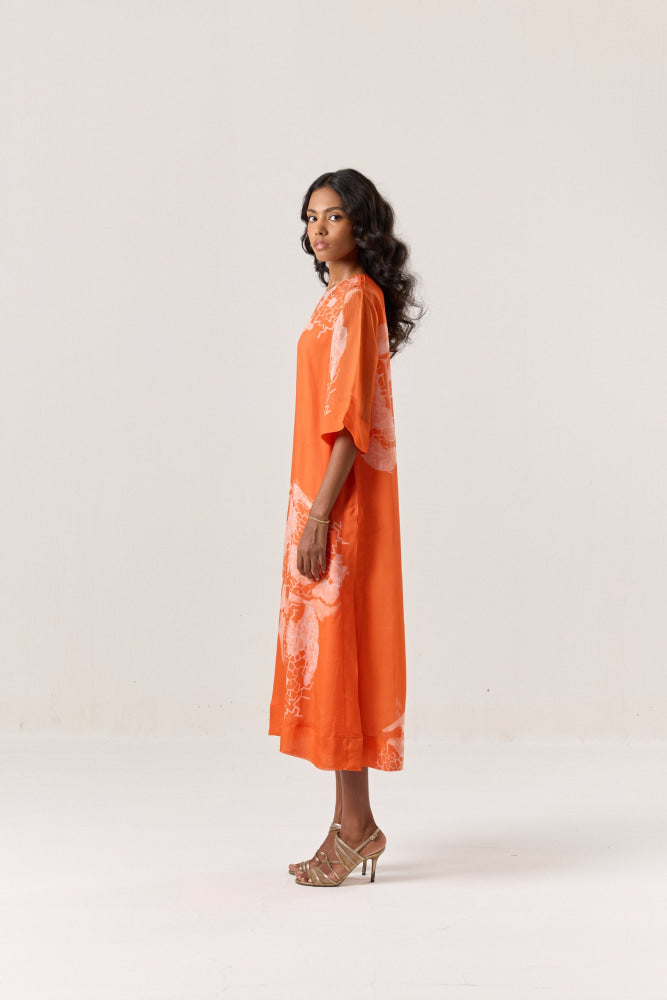 Tangerine Wing Dress - DRESS