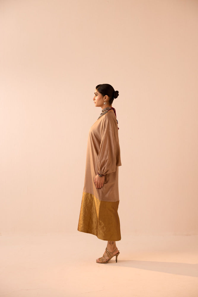 TAUPE DRESS - DRESS