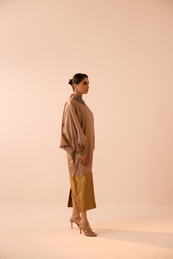 TAUPE DRESS - DRESS