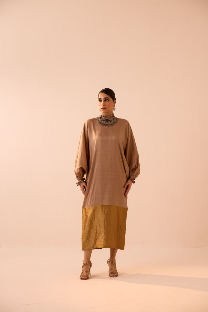 TAUPE DRESS - DRESS