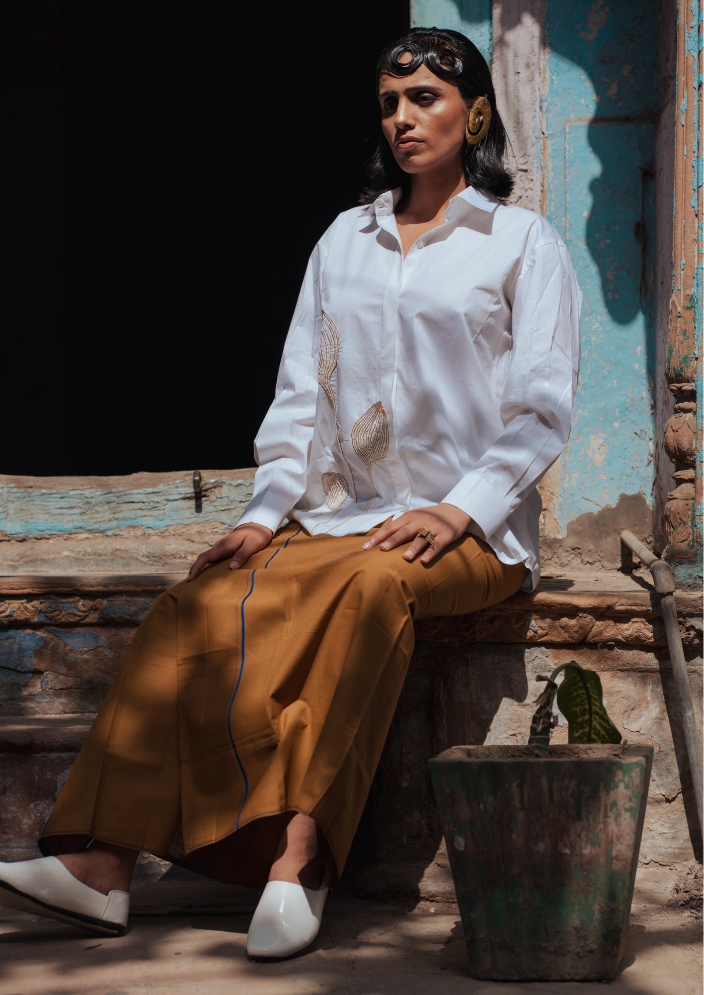 White Tulip Shirt - Shirt