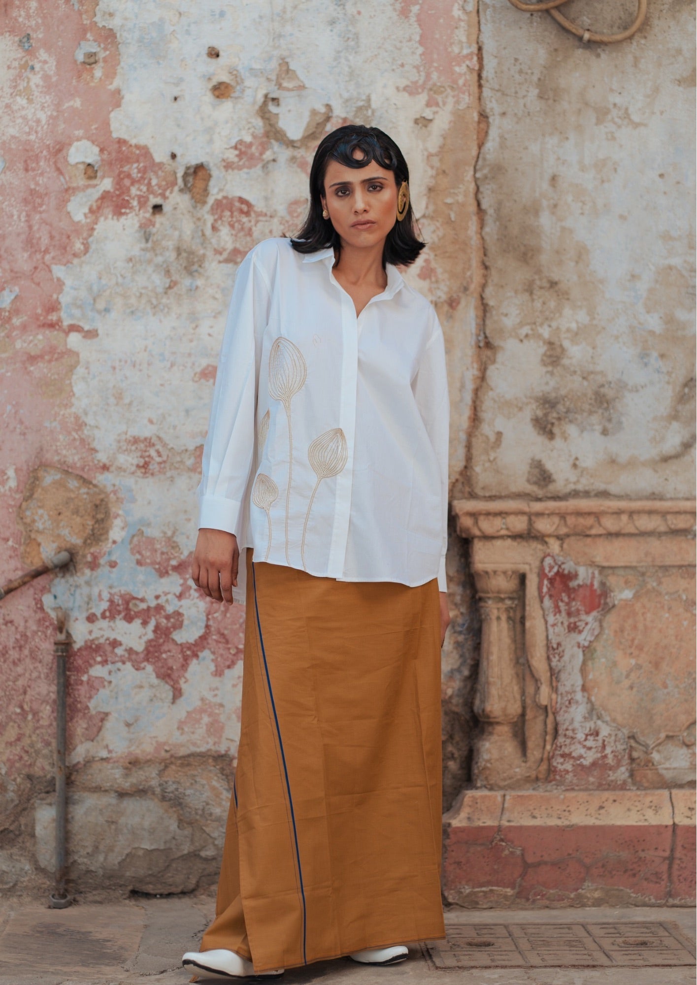 White Tulip Shirt - Shirt