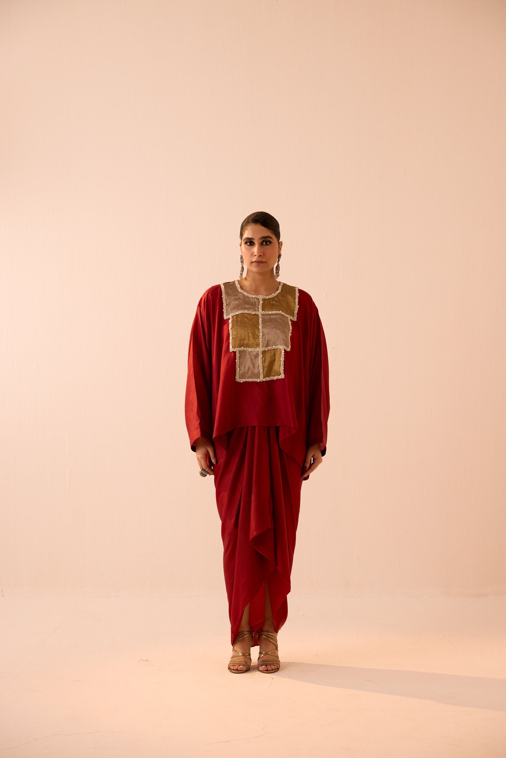 MAROON SKIRT SET