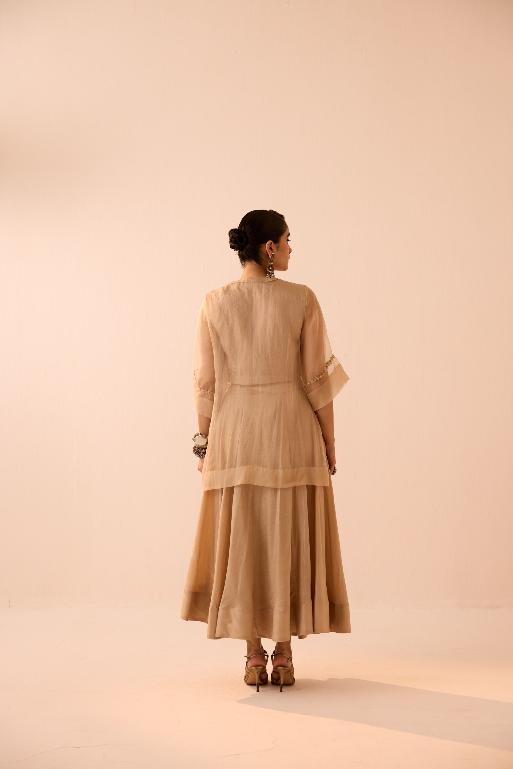 SOFT BEIGE SKIRT SET