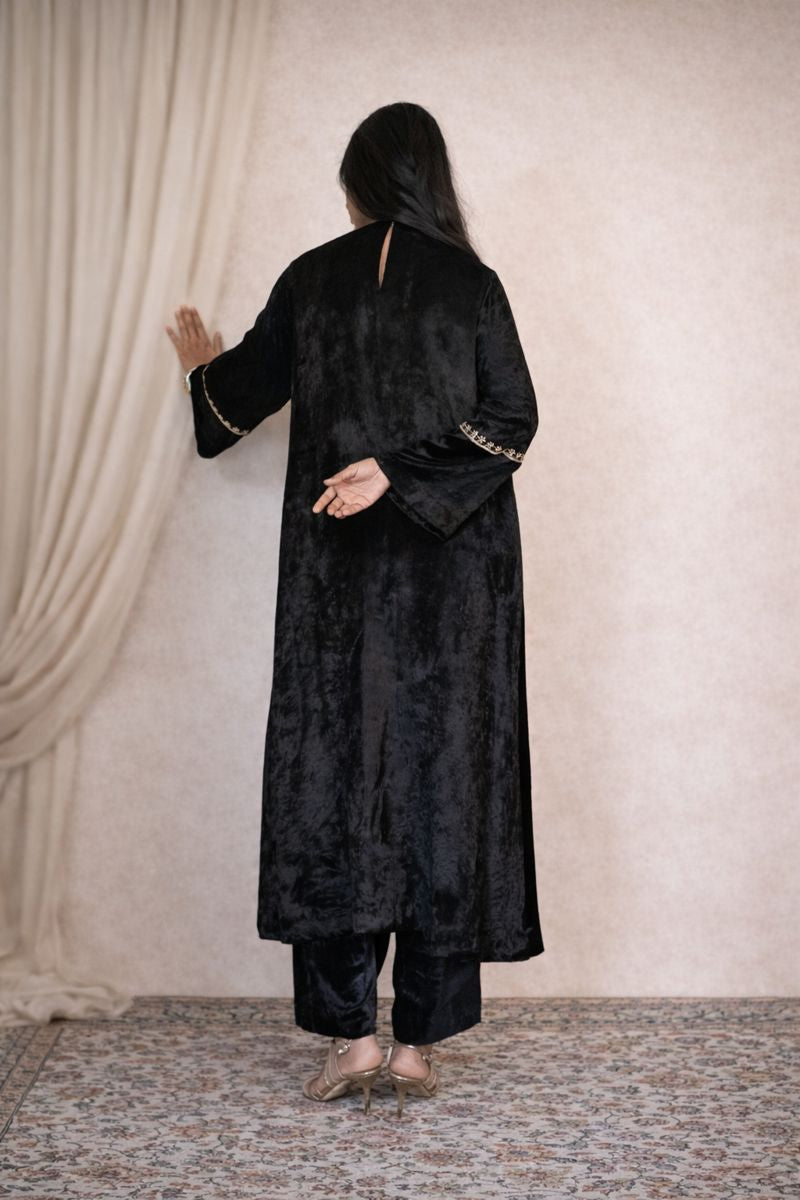 BLACK KAFTAN COORD
