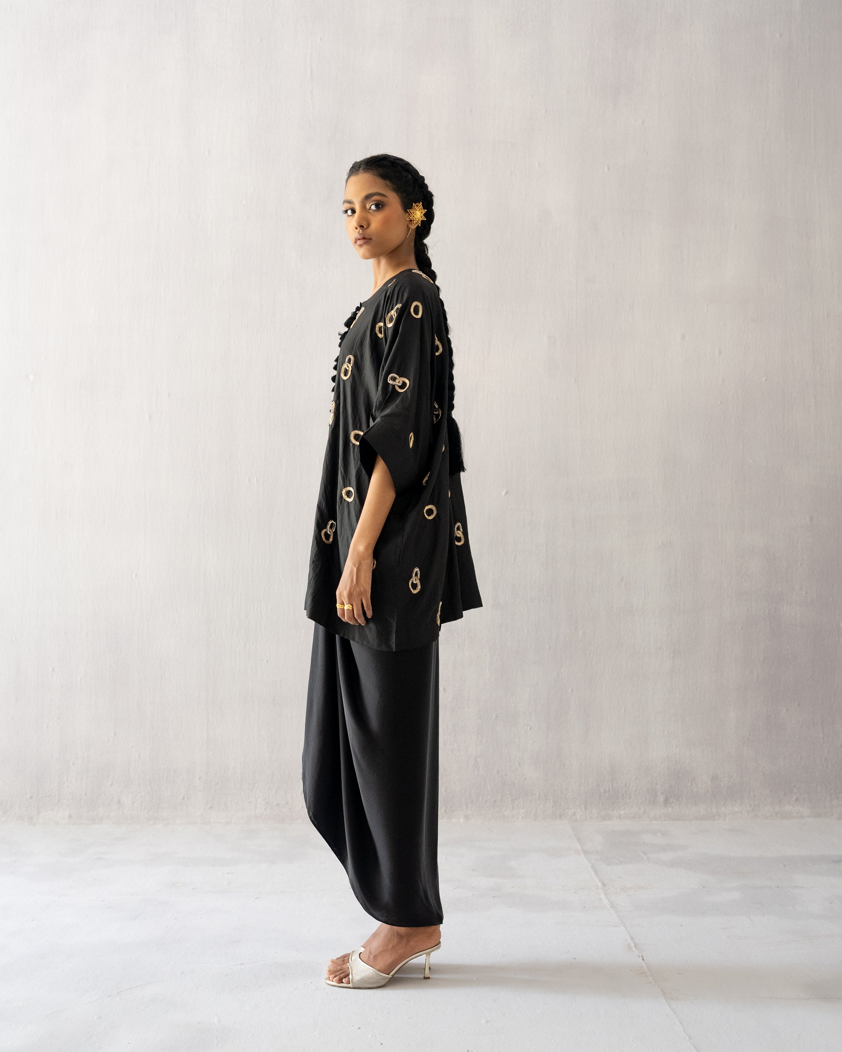 Black Kaftan with skirt