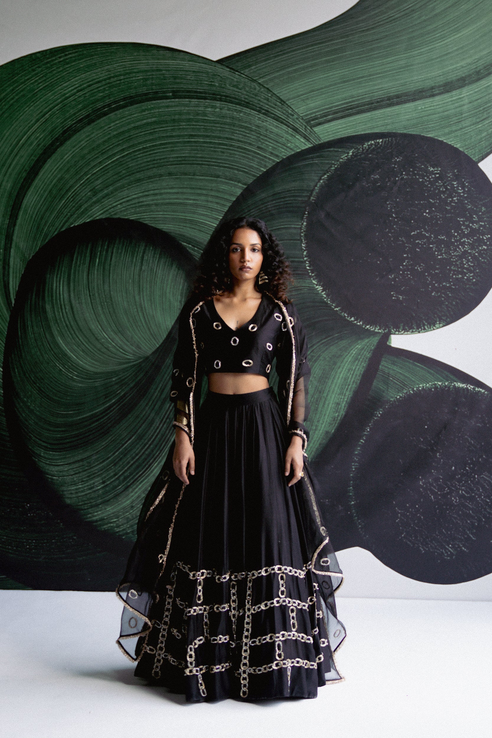 BLACK LEHENGA