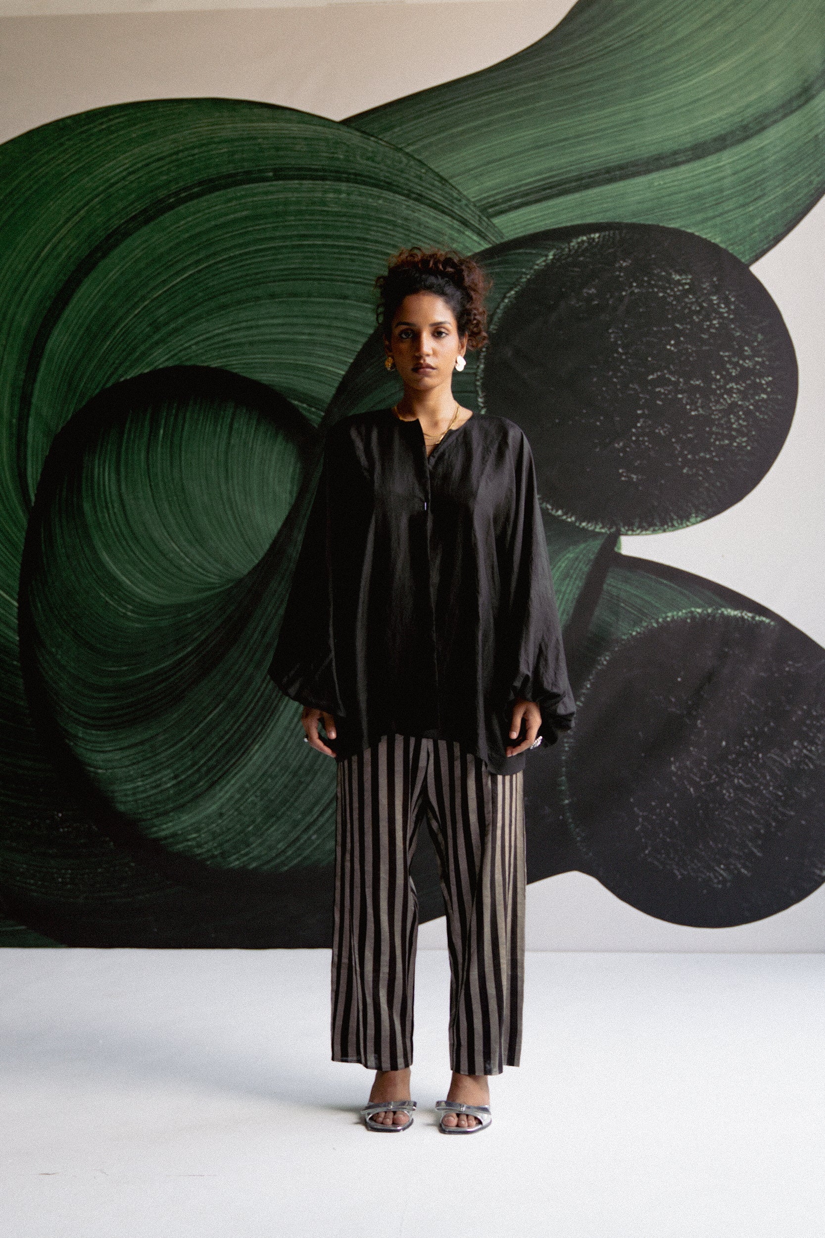 Black Stripes Coord Set