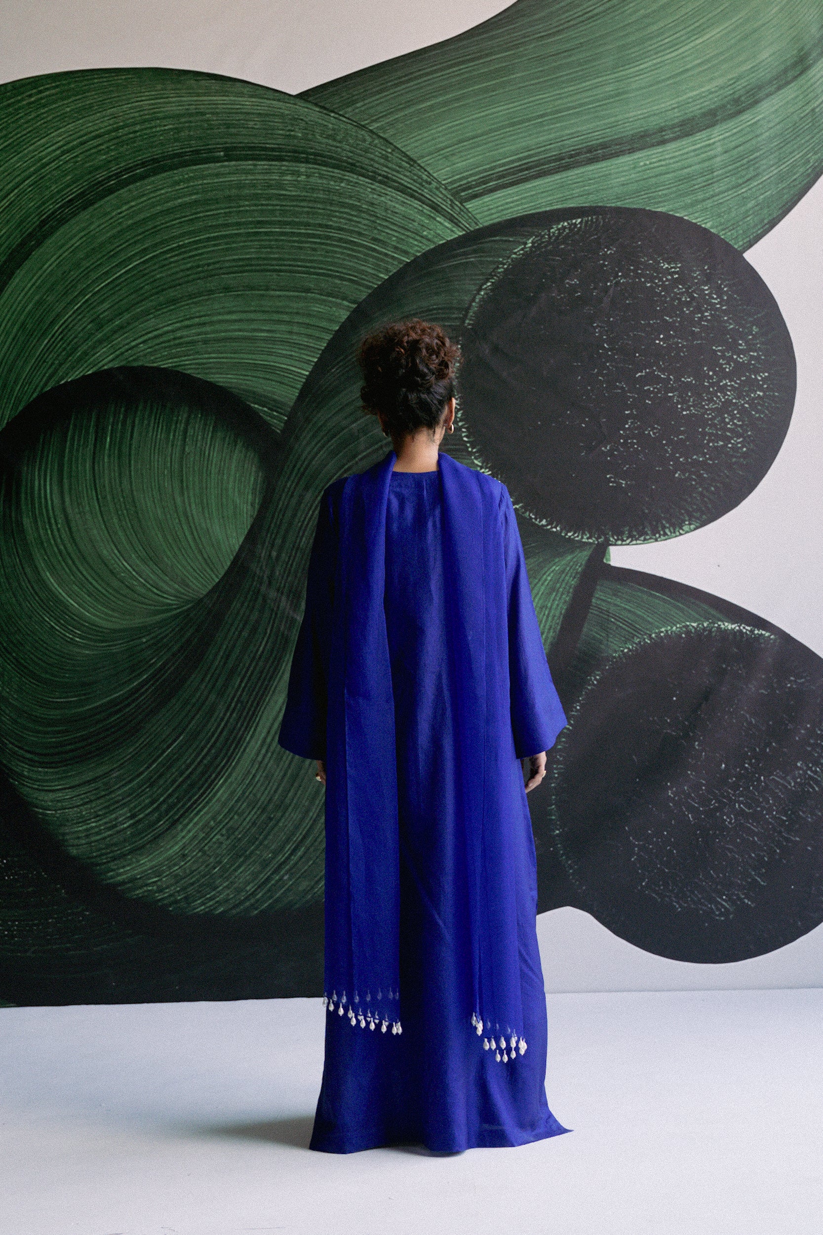 BLUE KAFTAN DRESS