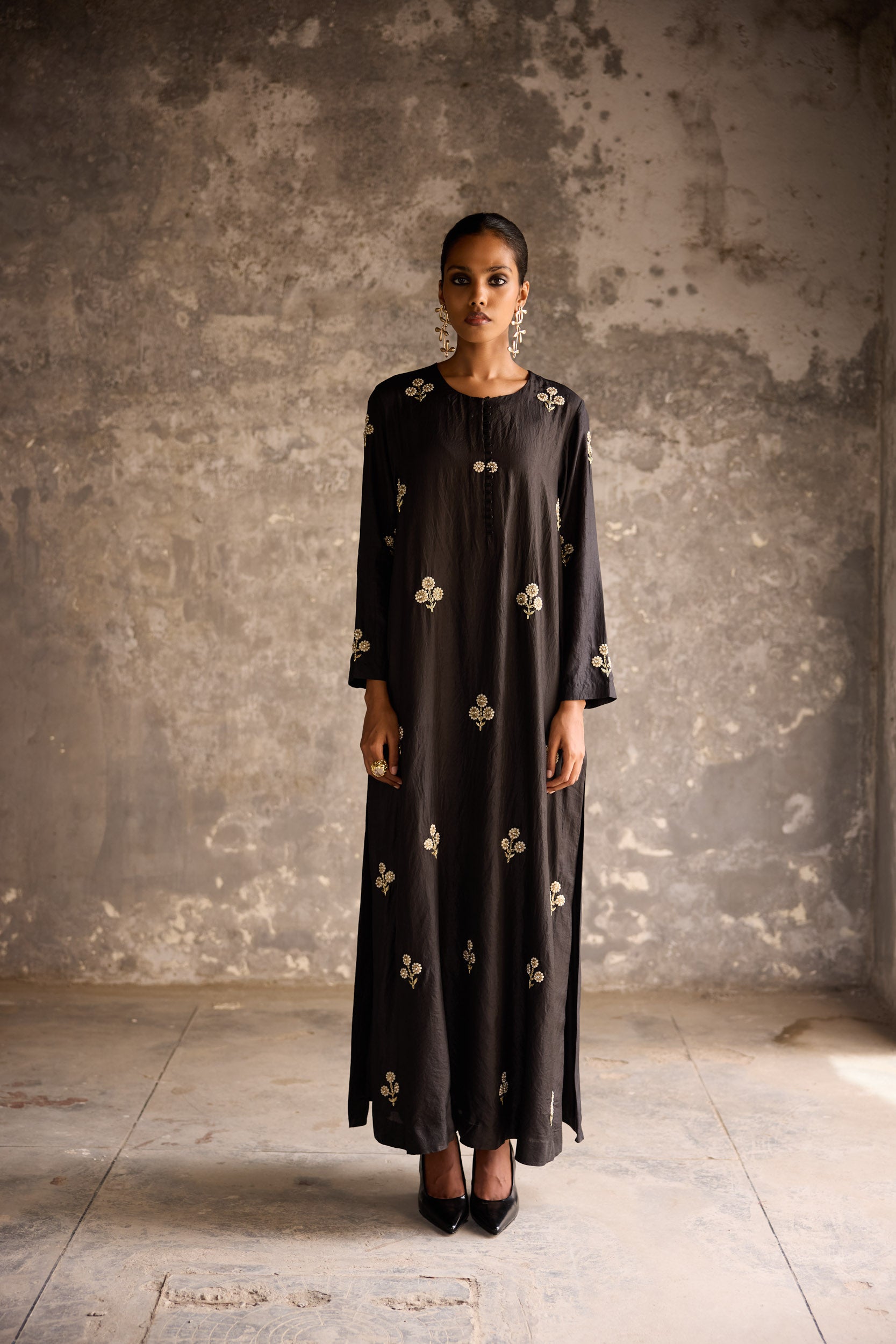 Onyx Kaftan Dress