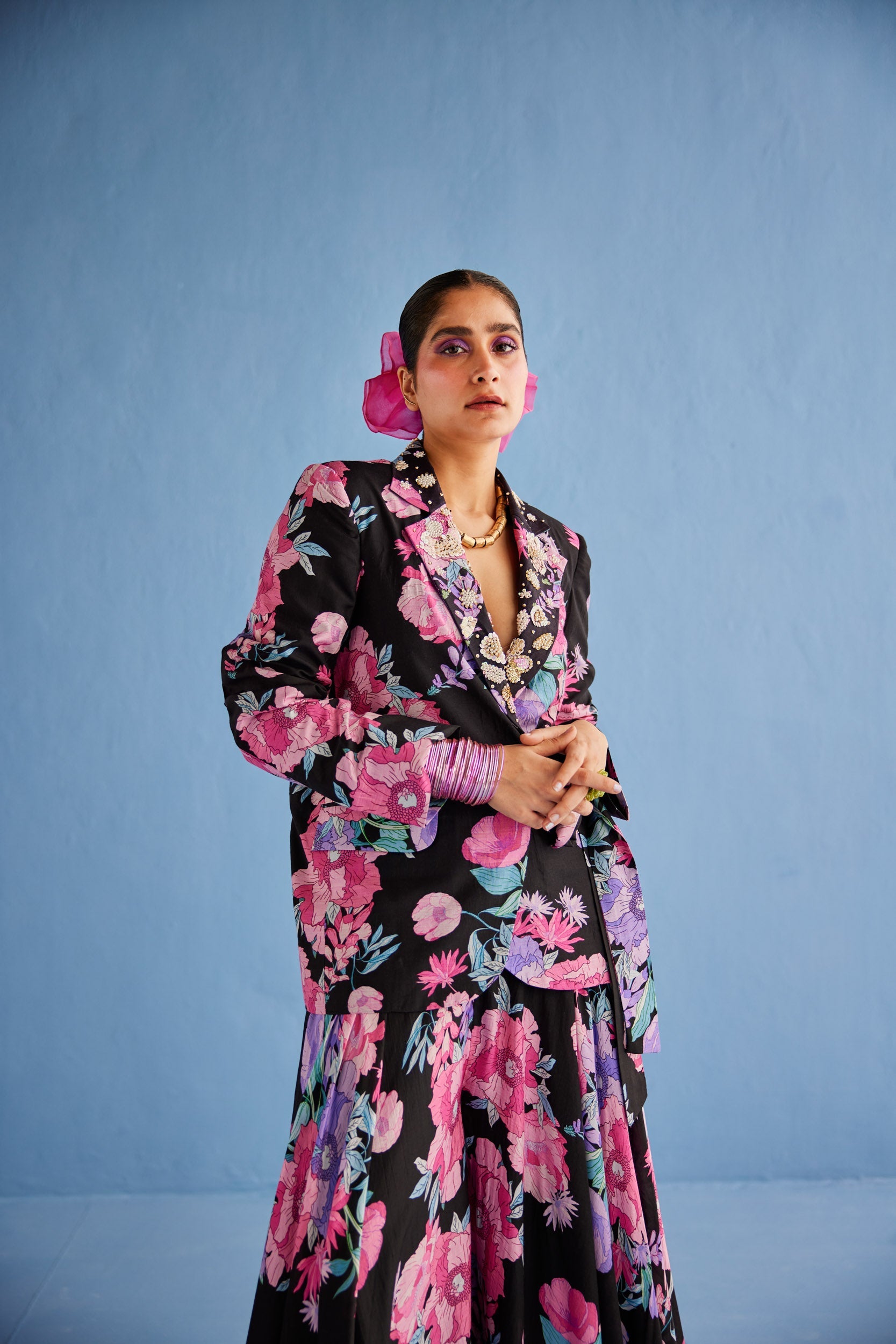 BLAZER SHARARA SET - Blazer sharara