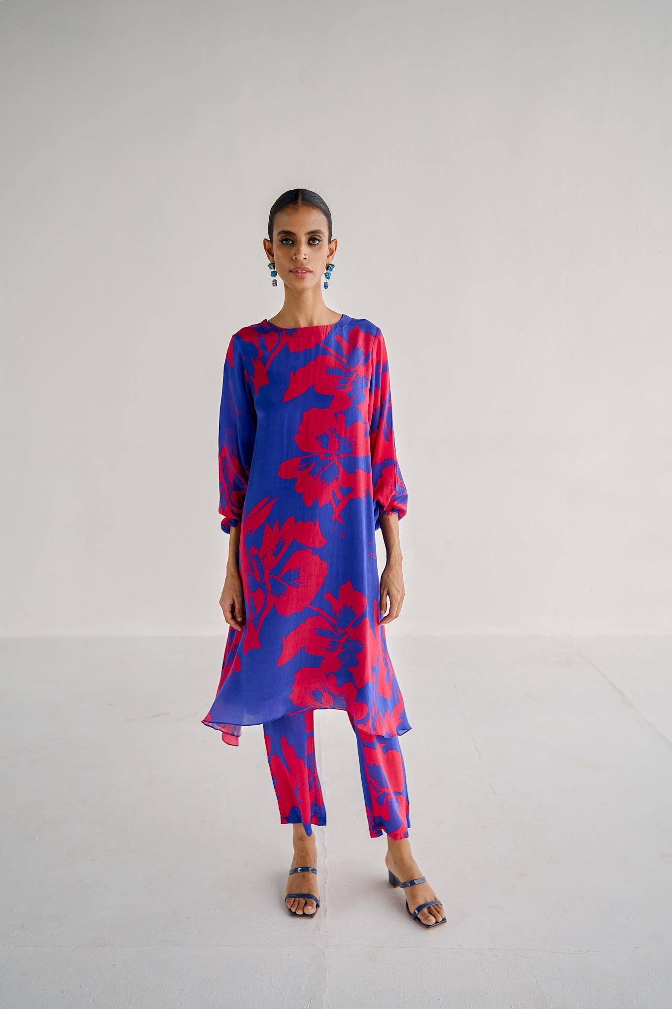 BLUE A LINE COORD - Esha Arora