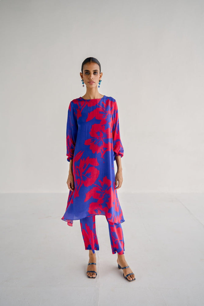 BLUE A LINE COORD - Esha Arora