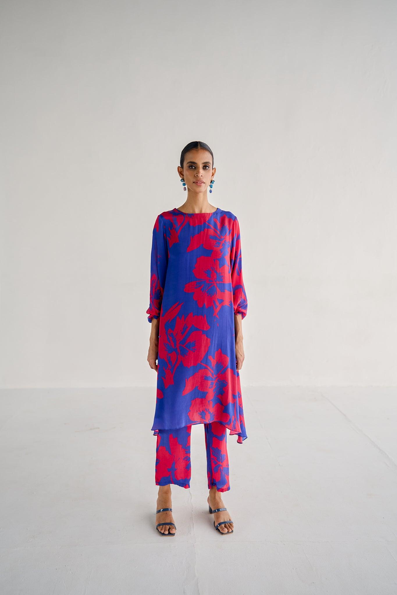 BLUE A LINE COORD - Esha Arora