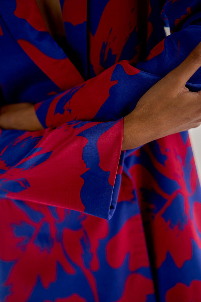 BLUE JACKET DRESS - Esha Arora