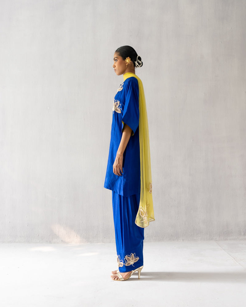 Blue straight suit - Suit