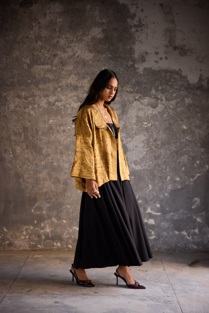 Brass Jacket Skirt Set - Clothing