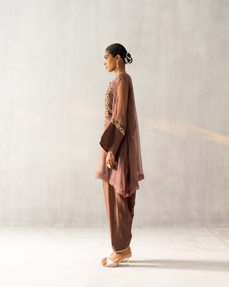 Brown A line coord - Suit