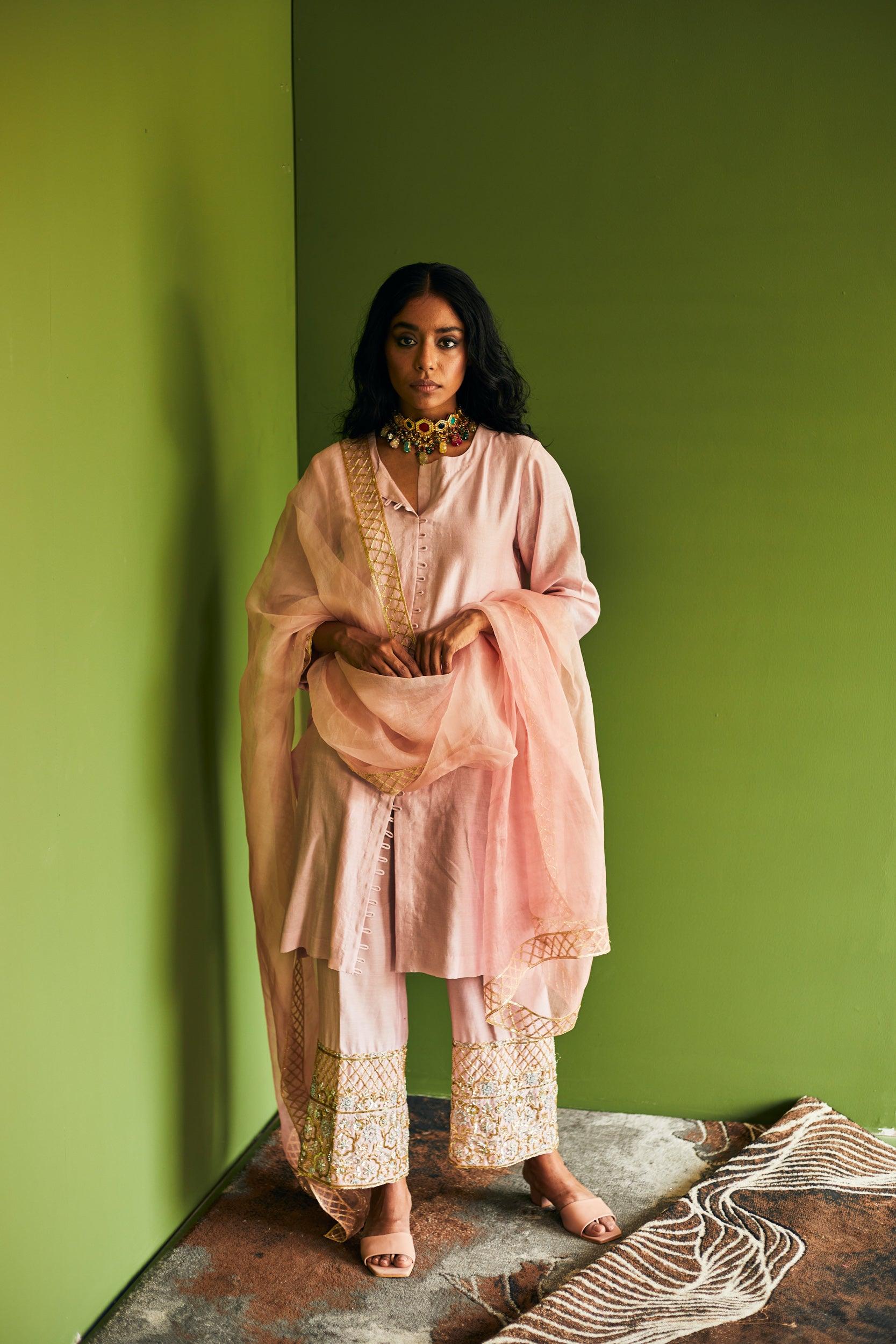 CHANDERI SUIT - Esha Arora