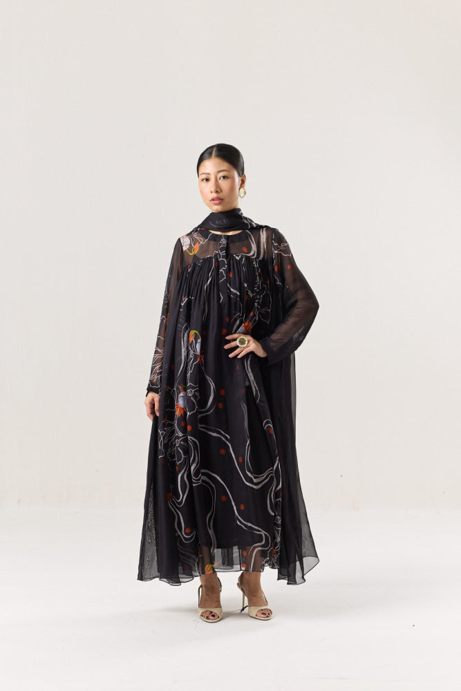 Dusk Wing Anarkali - XS - Anarkali Set