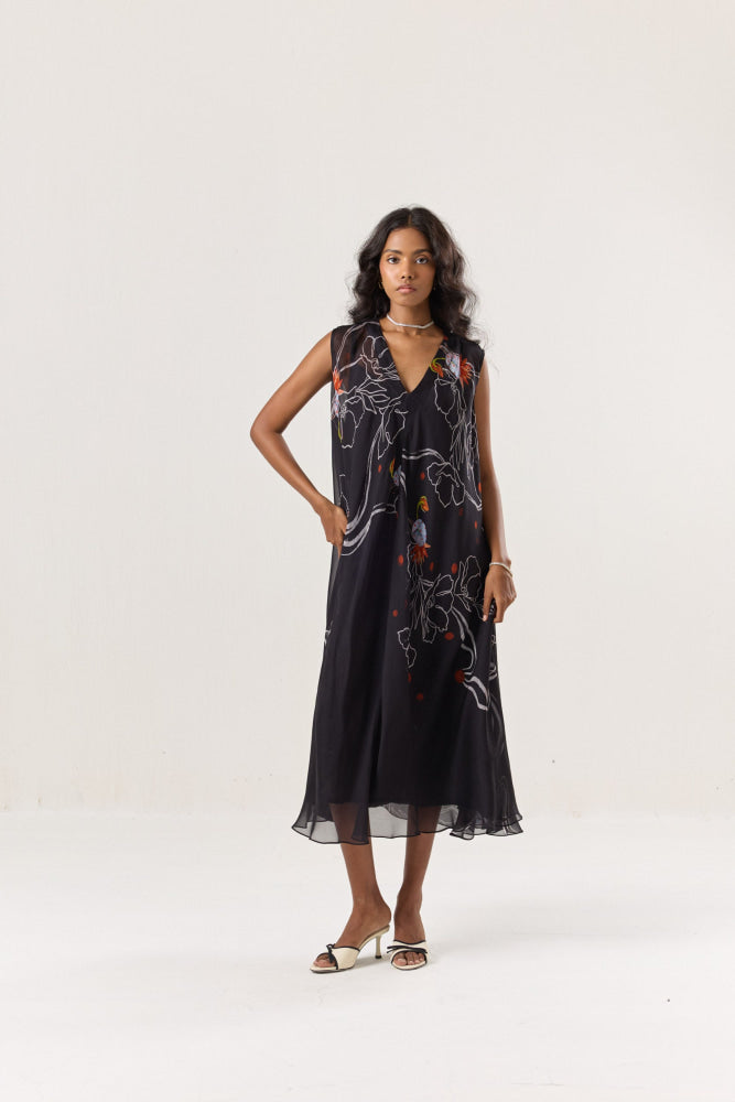 Dusk Wing Dress - XS - DRESS