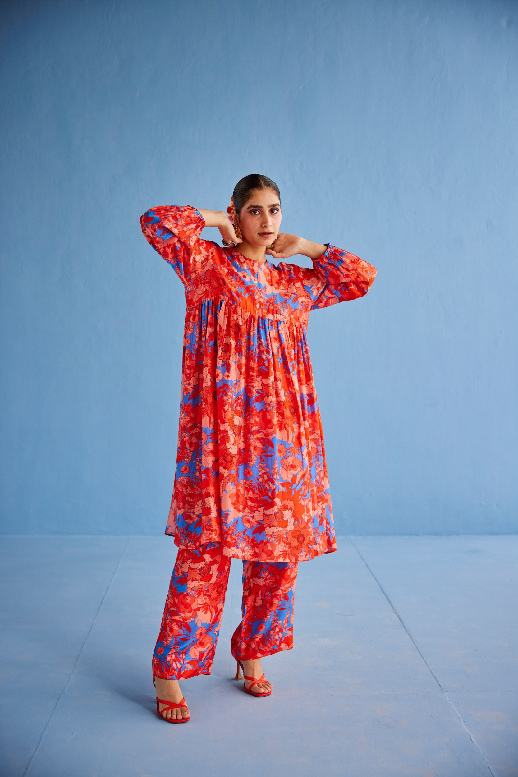 GATHERS KURTA SET - coord set