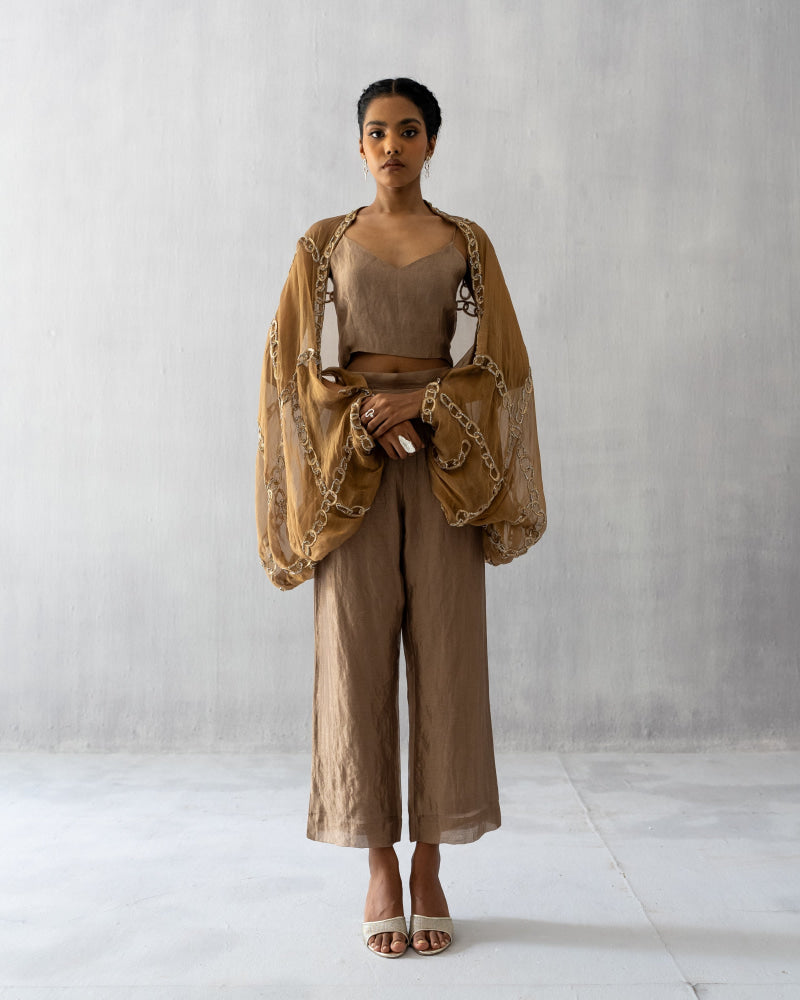Gold Cape Set - Suit