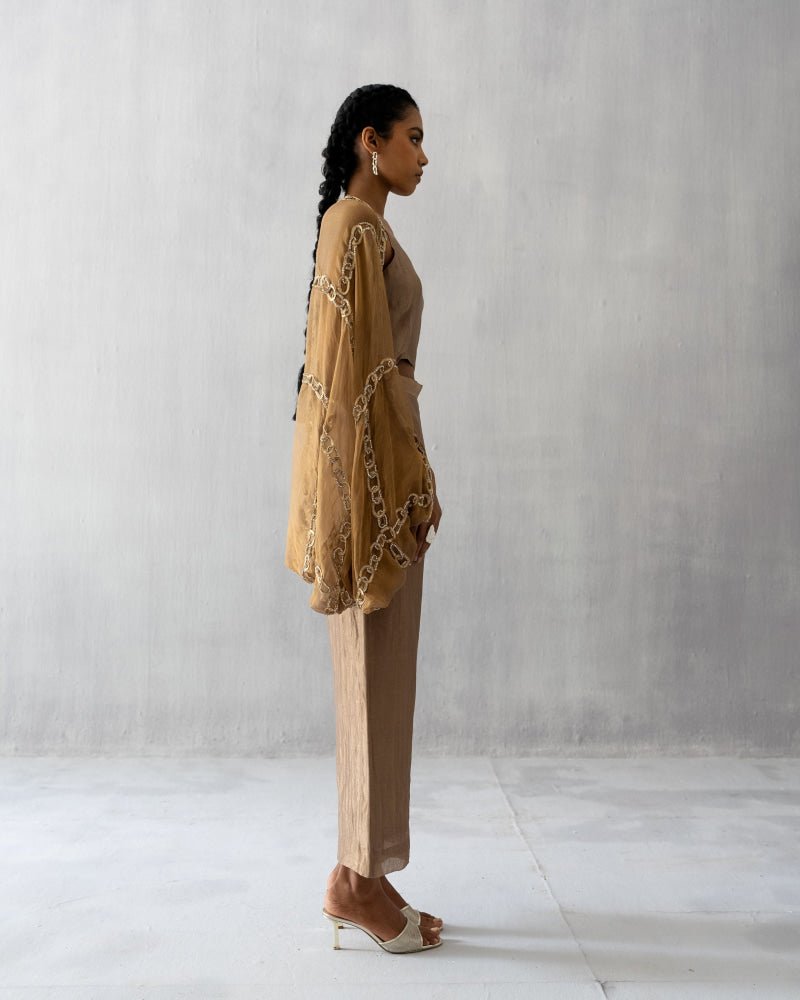 Gold Cape Set - Suit