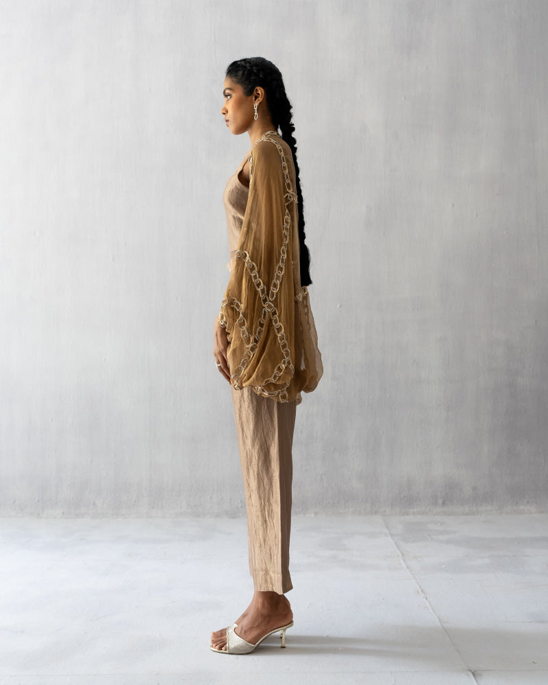 Gold Cape Set - Suit
