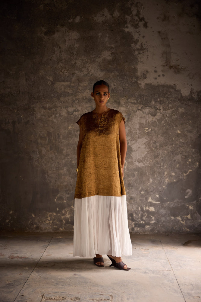Golden Mica Dress - kaftan