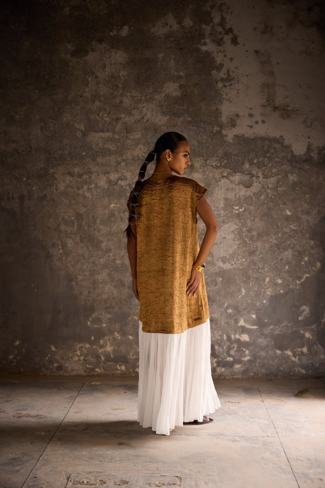 Golden Mica Dress - kaftan