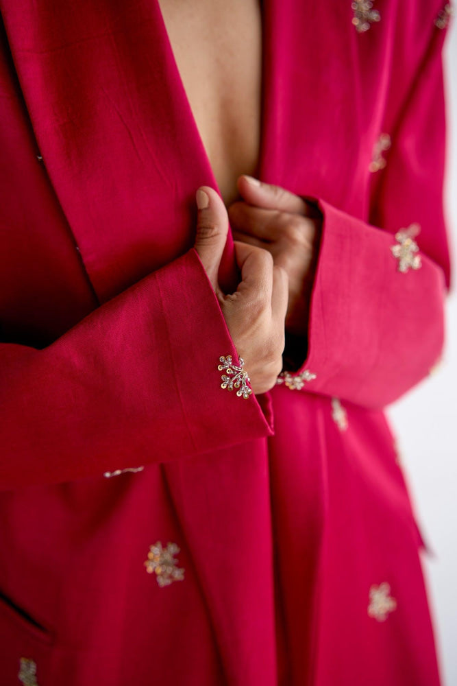 HOT PINK BLAZER PANT - Esha Arora