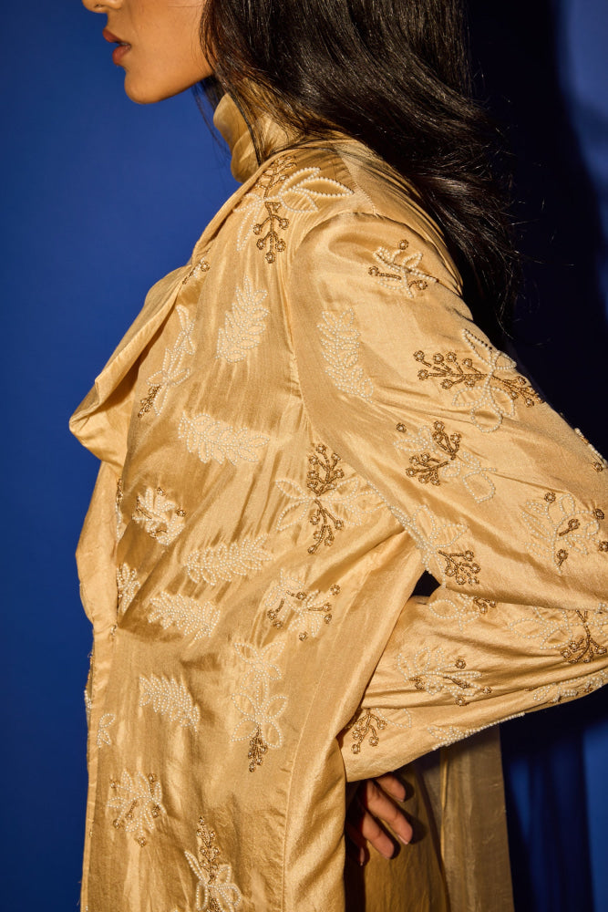 Ivory Blazer with Salwar - Suit