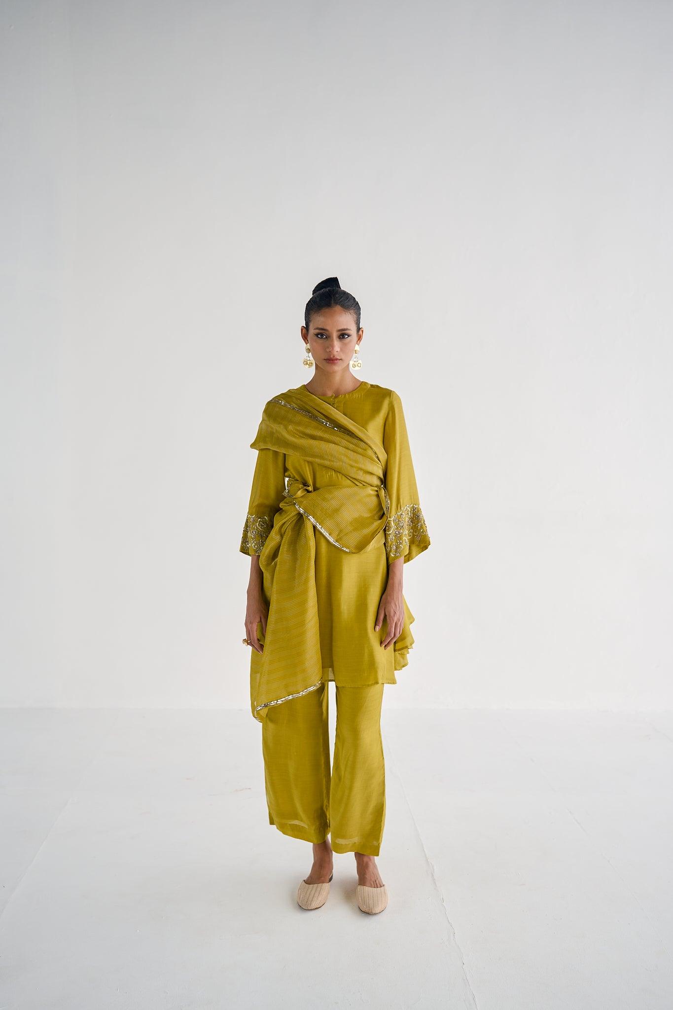 LIME GREEN SUIT - Esha Arora
