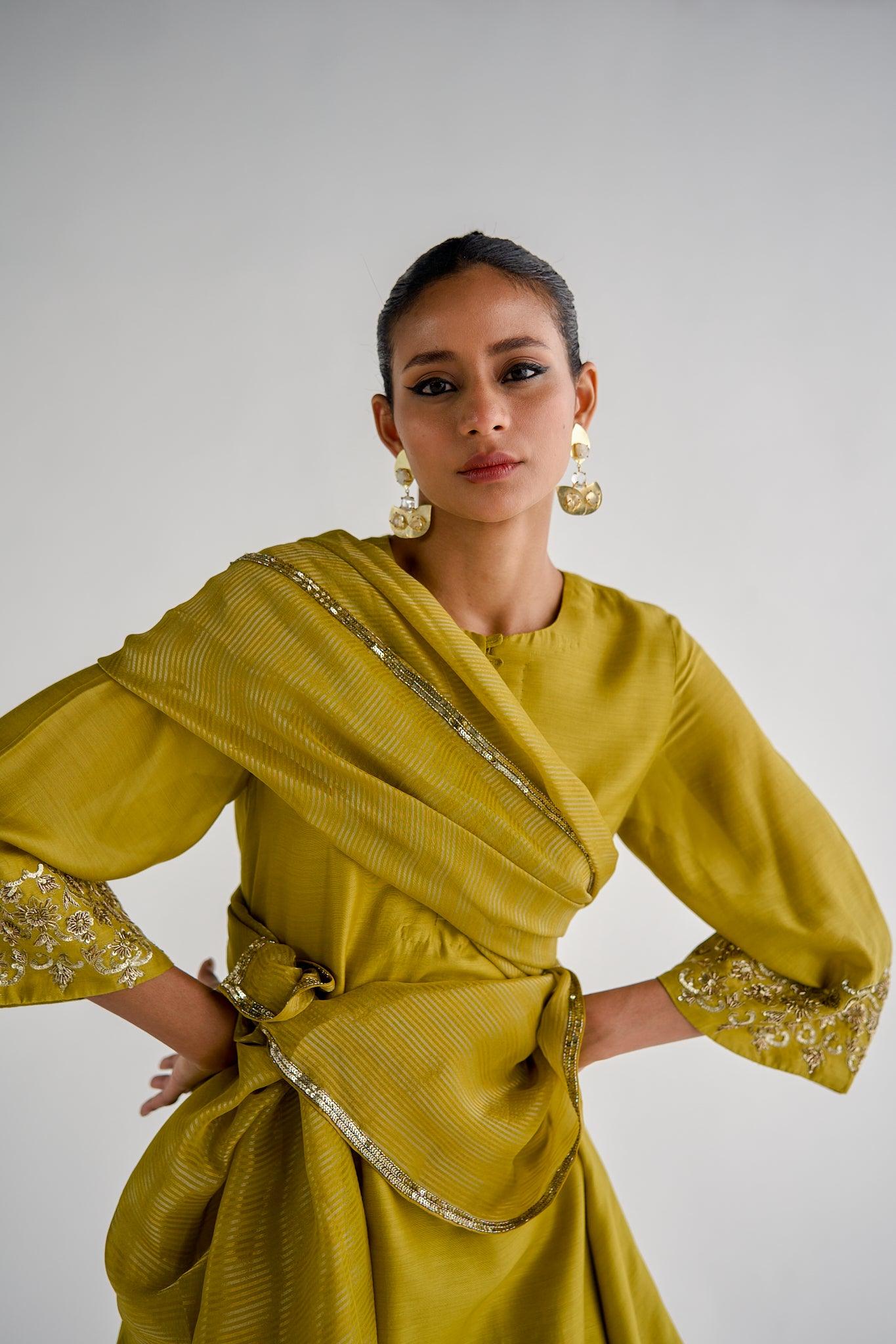 LIME GREEN SUIT - Esha Arora