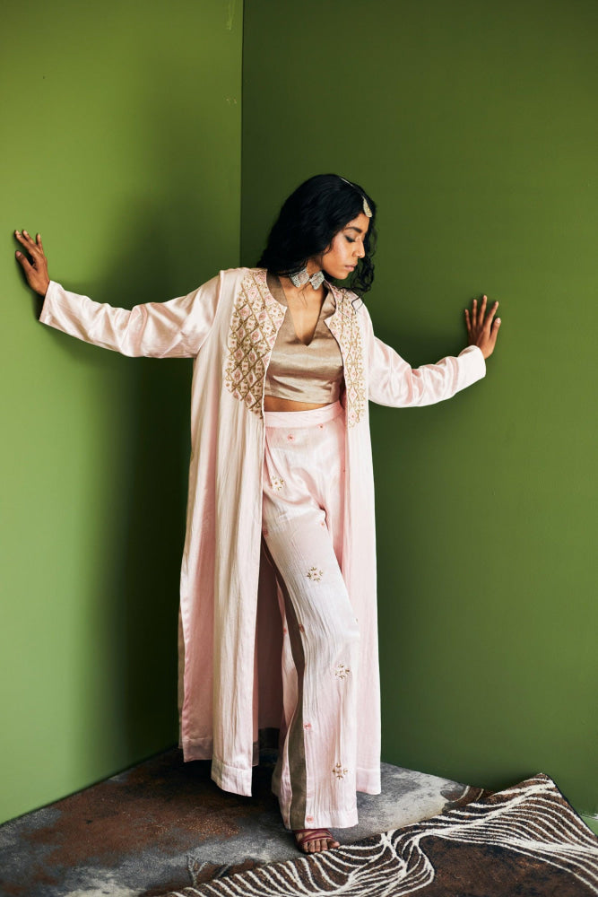 LONG JACKET PANTS SET - Esha Arora