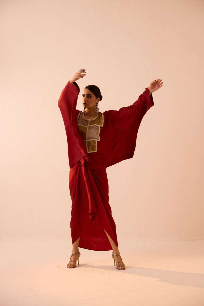 MAROON SKIRT SET - Skirt set