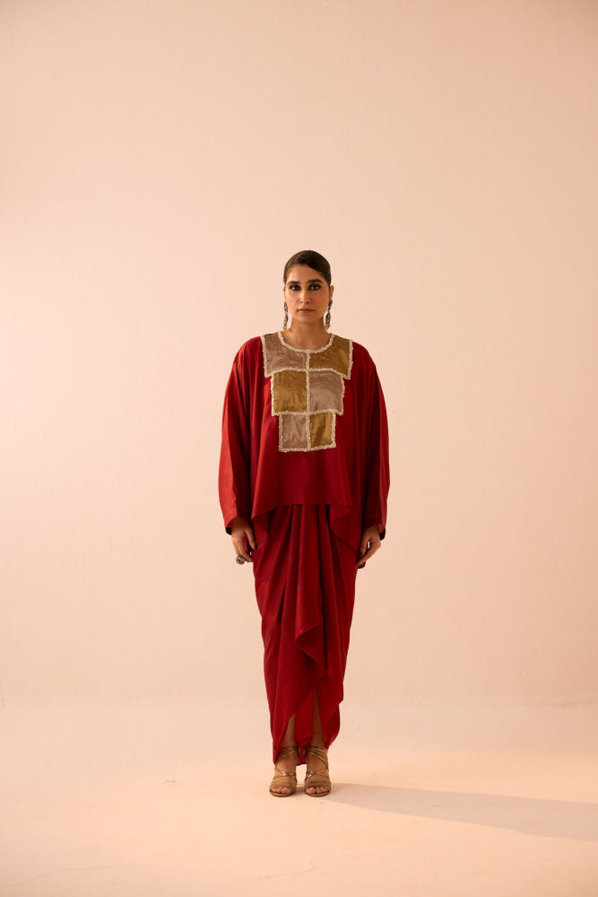 MAROON SKIRT SET - Skirt set