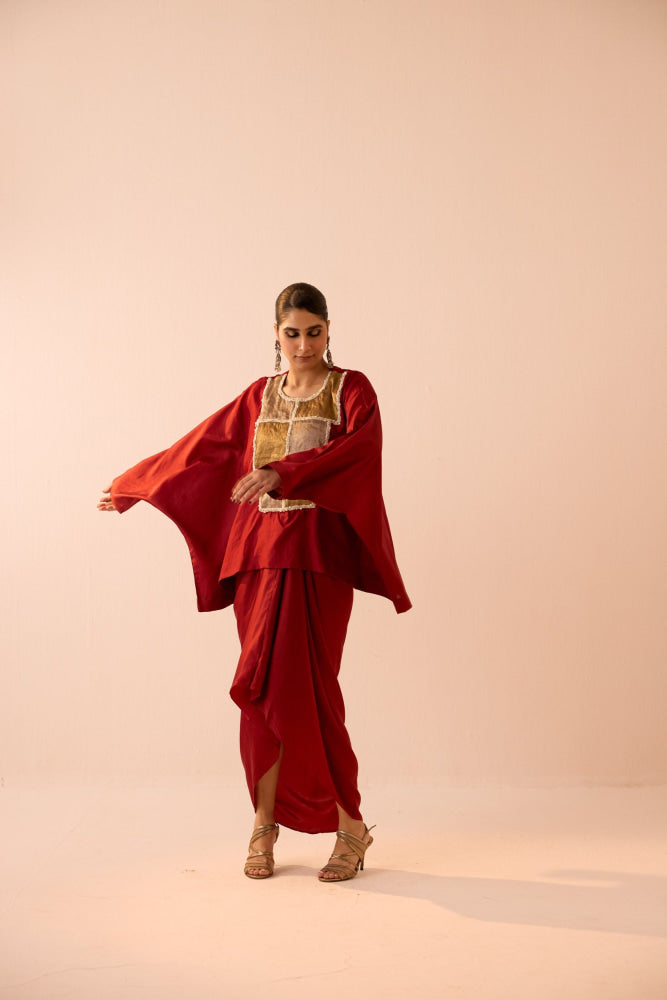 MAROON SKIRT SET - XS - Skirt set