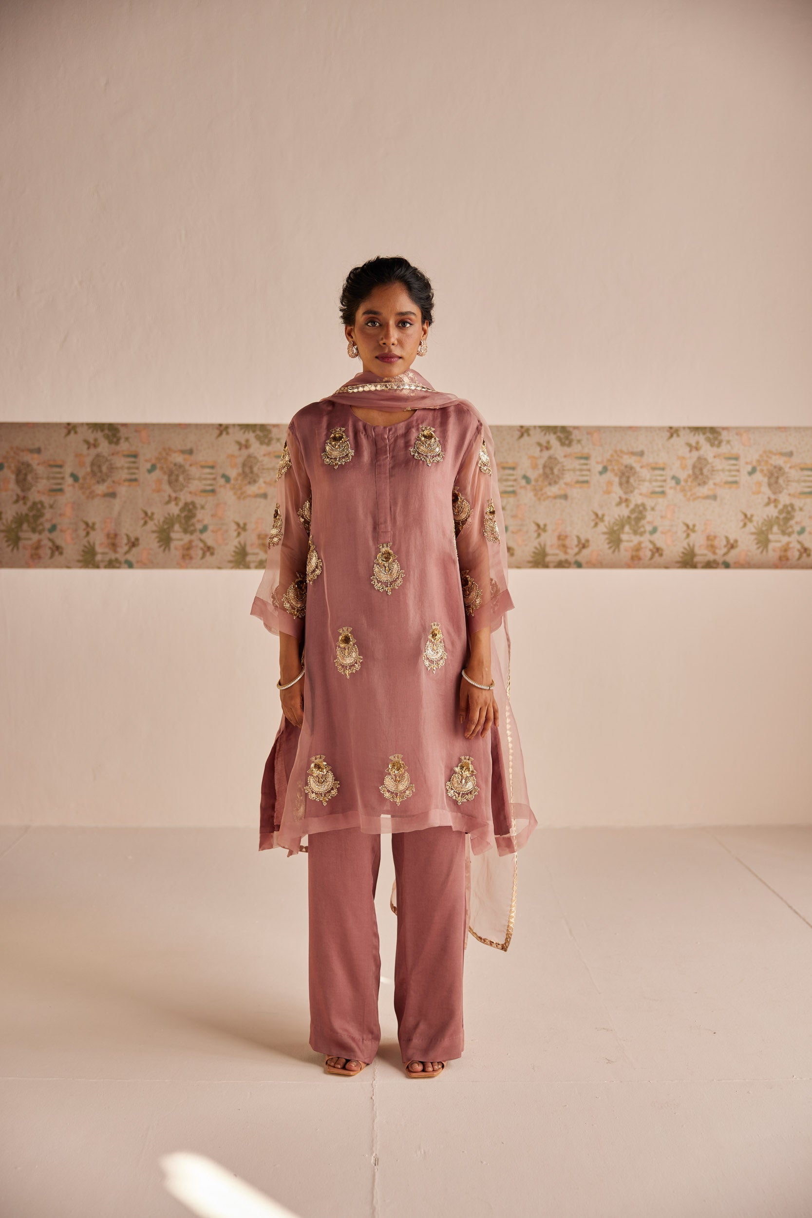 Pale Mauve Suit - Suit