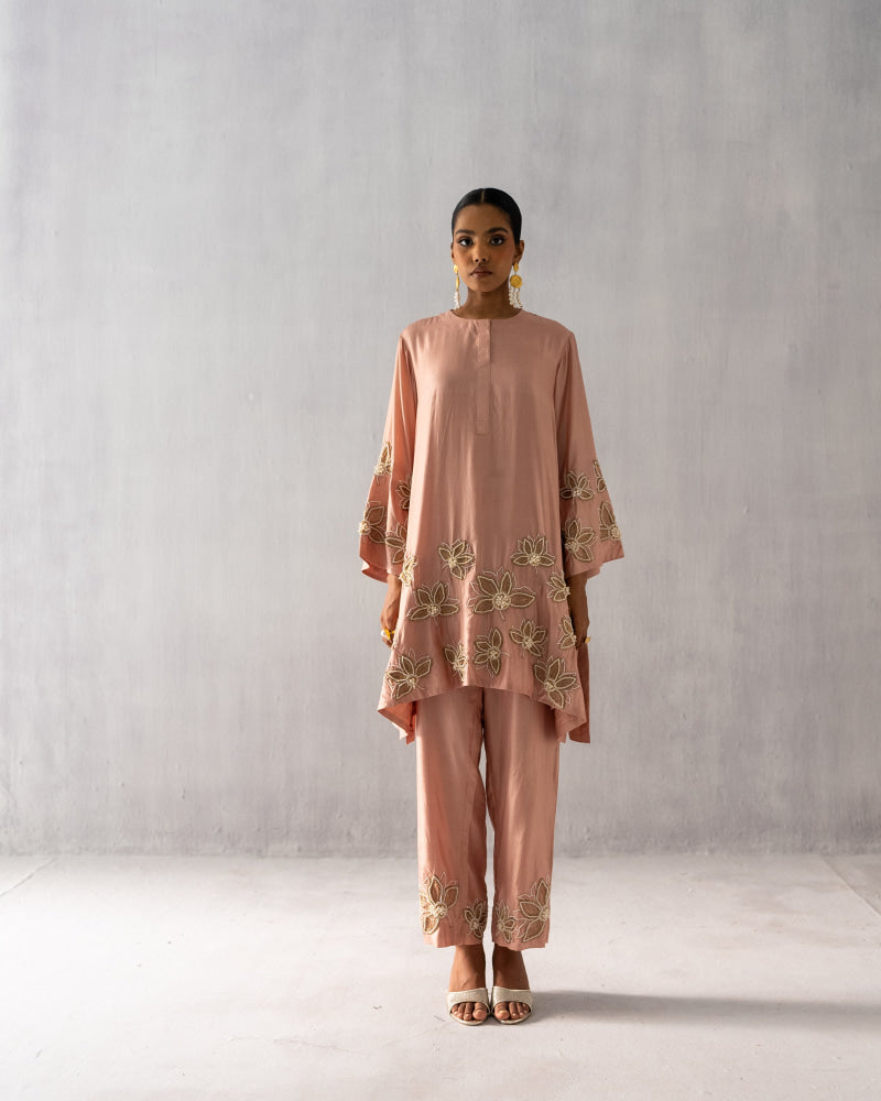 Pink Silk Suit - Suit
