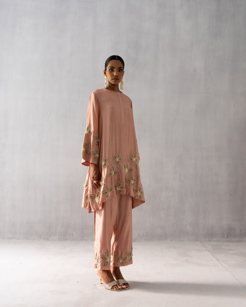 Pink Silk Suit - Suit