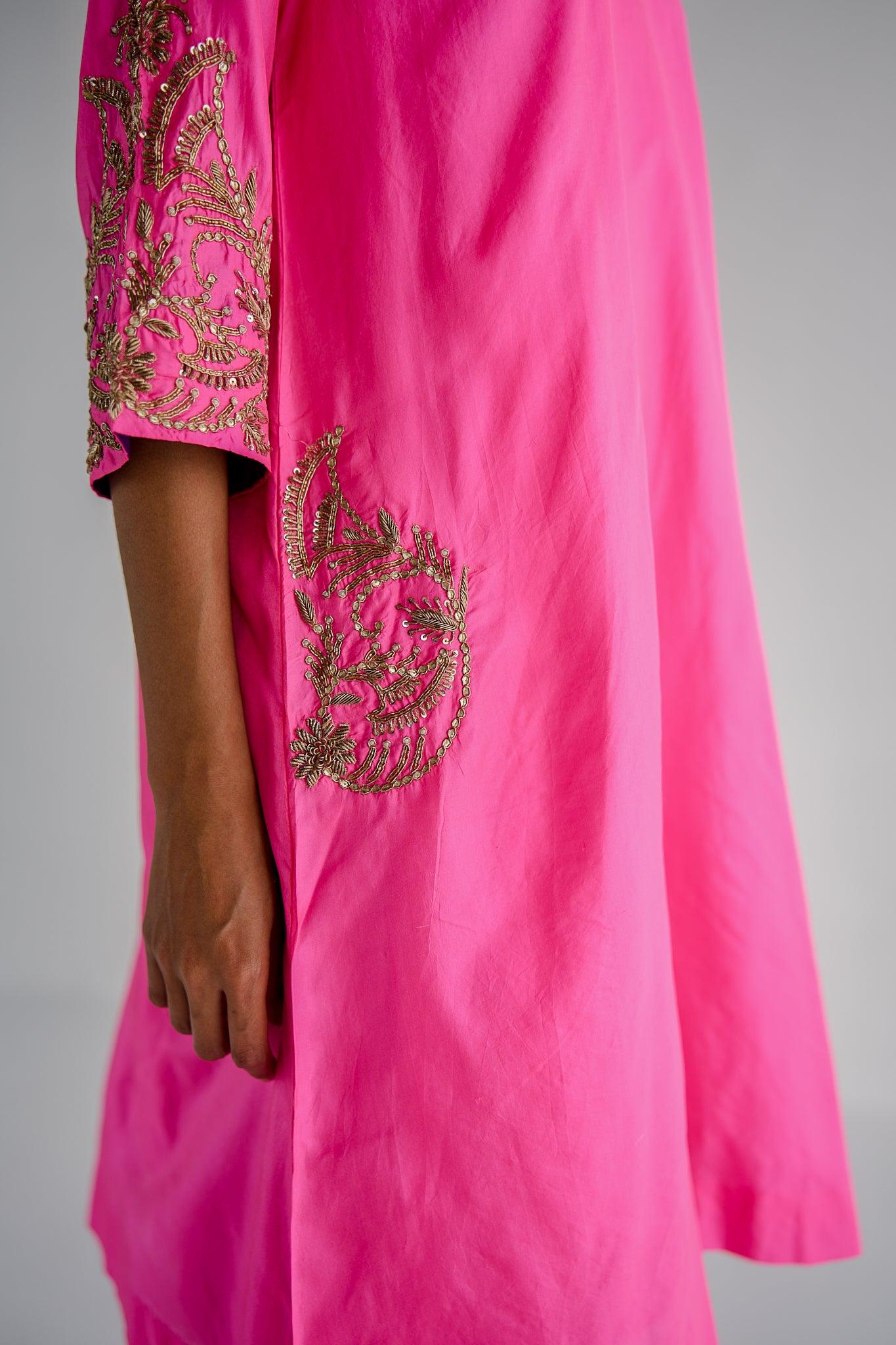 PINK SILK SUIT - Esha Arora