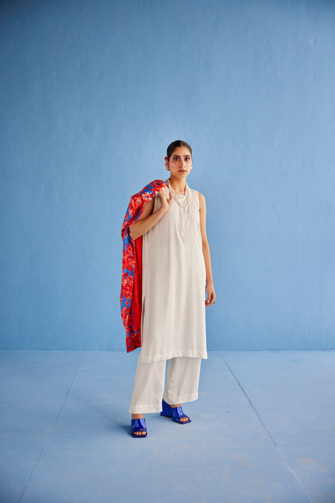 PRINTED TRENCH SET - jacket pants