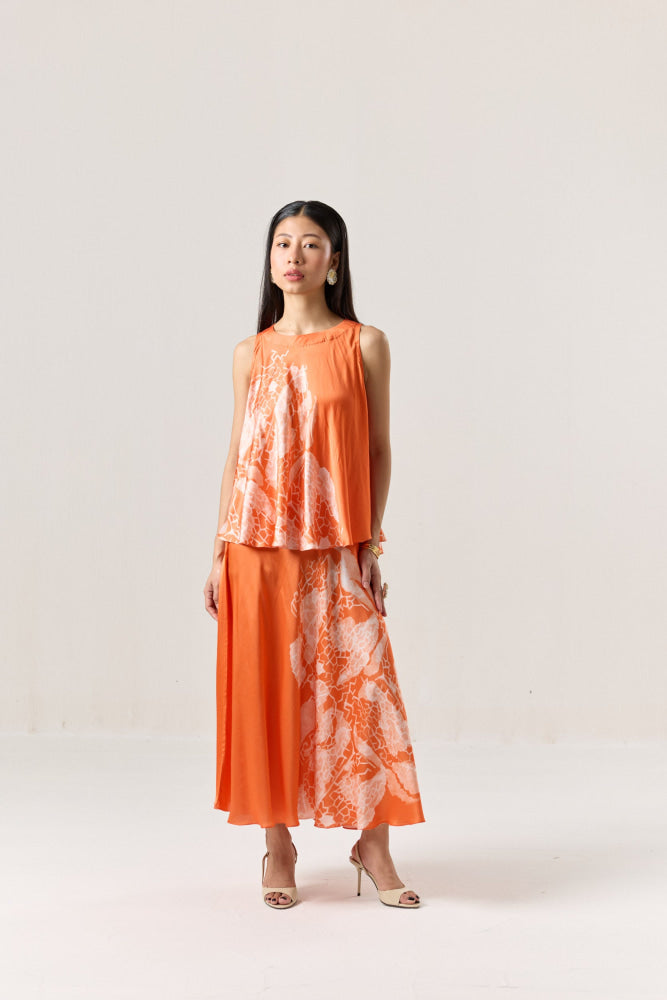 Rust Wing Skirt Set - Skirt set