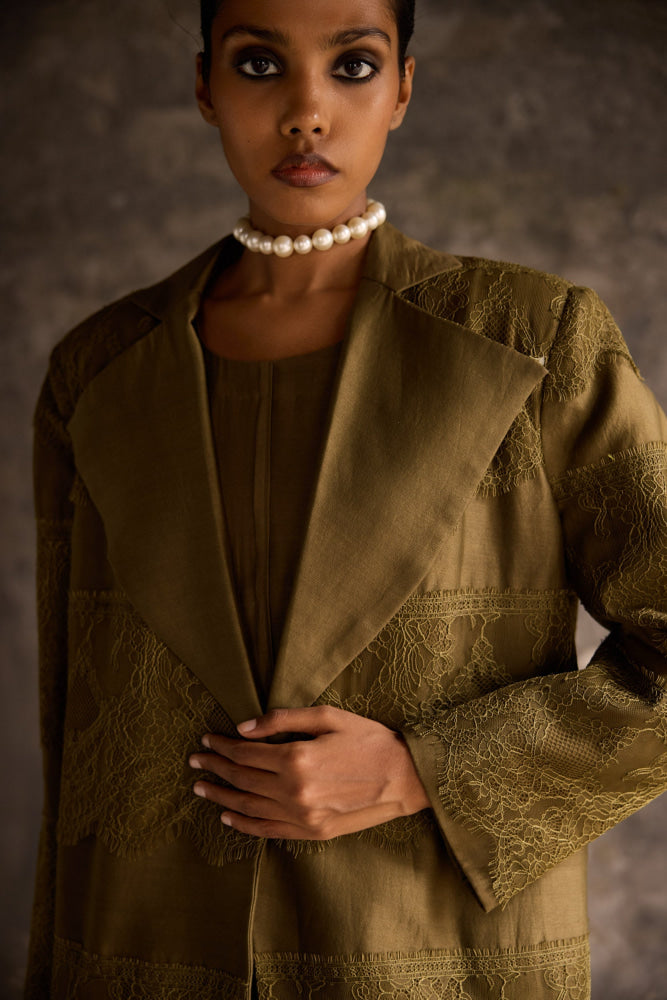 Serpentine Trench Set - XS - blazer set
