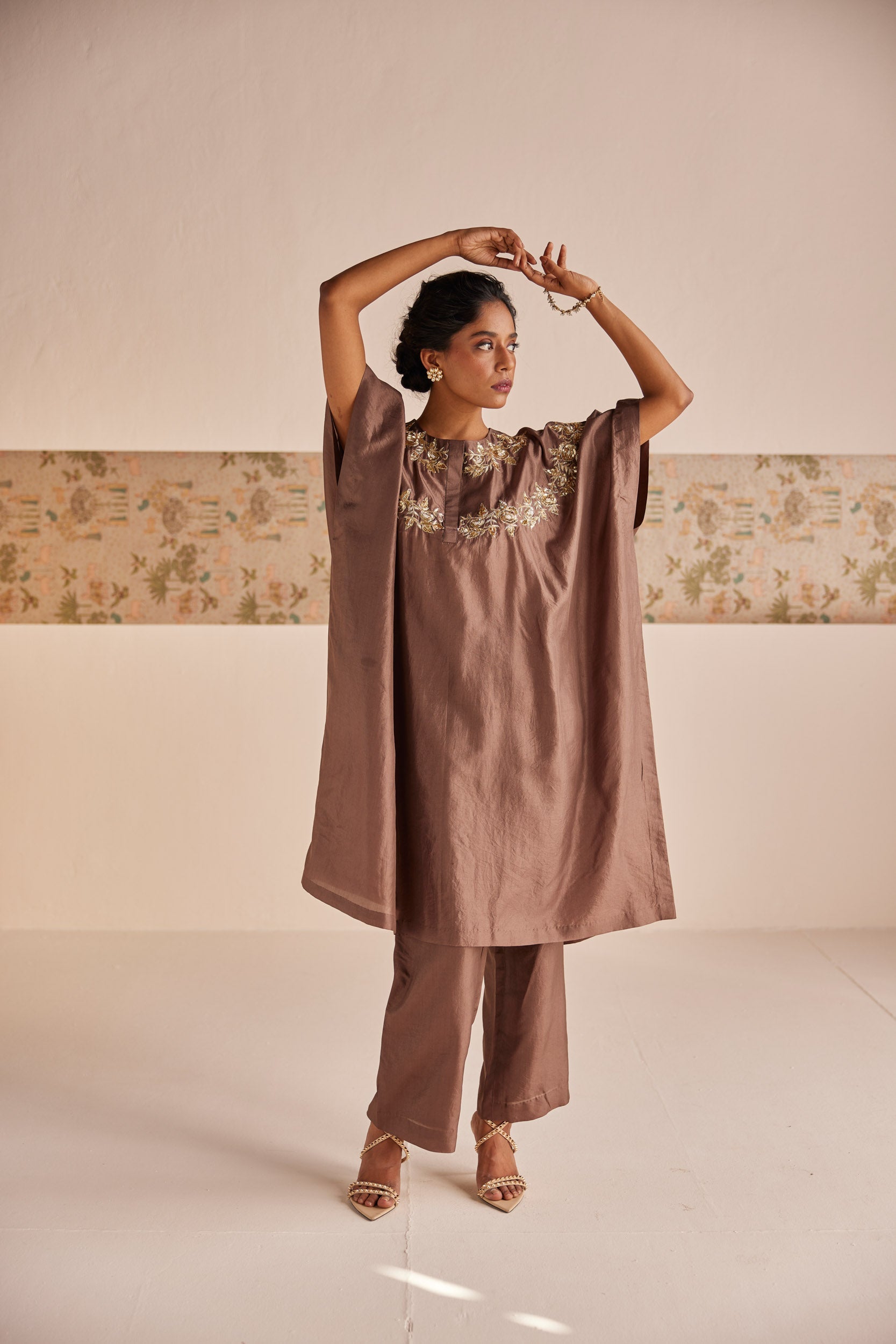 Silk Kaftan Set - Suit