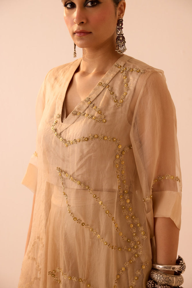 SOFT BEIGE SKIRT SET - Lehenga Set